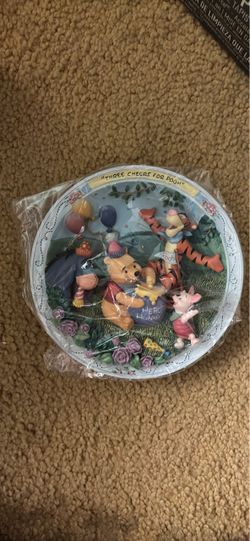 Three Cheers for Pooh- Winnie The Pooh Collectible Plate