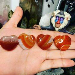Carnelian Crystals Hearts