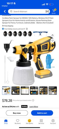 Brand New Paint Sprayer W Dewalt Battery 