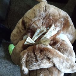 Brown Floppy Stuffed Dog 