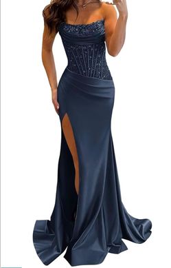 Navy Blue Prom Dress