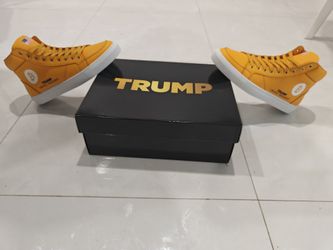 478/1000 Donald Trump Bitcoin Crypto President Gold Number High Tops M Size 11