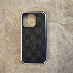 black louis vuitton iphone 14 pro case