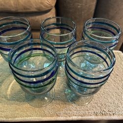 Stunning Hand Blown Goblets