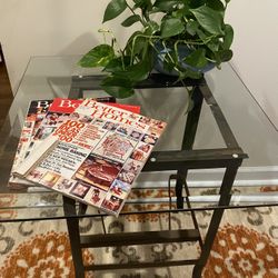 Side Table With Glass Top