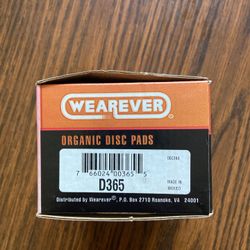 Rear Disc Brake Pads D365