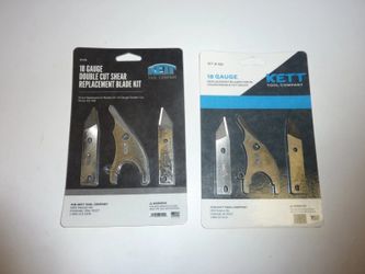 NOS KETT TOOLS 60-20 METAL SHEAR HEAD KIT #102 BLADE KIT 18 GAUGE 60-22L 60-22R