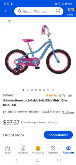 Schwinn Hopscotch Quick Build Kids' Girls' 16-in. Bike