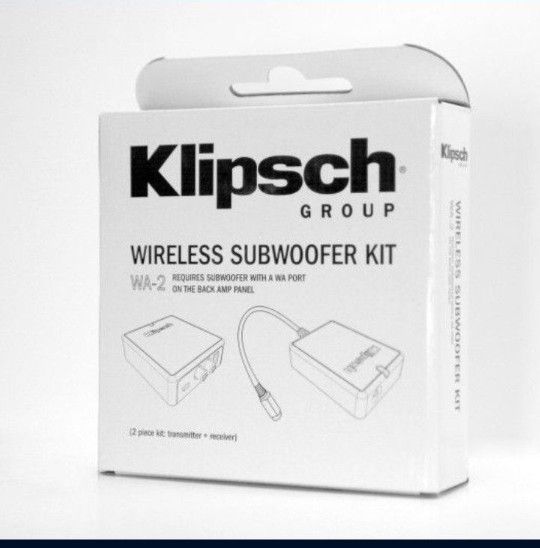 Klipsch WA-2 Wireless Subwoofer Kit - Allows for powerful bass extension with fewer wires 2.4GHz Bluetooth- Only works on certain Klipsch Subs 