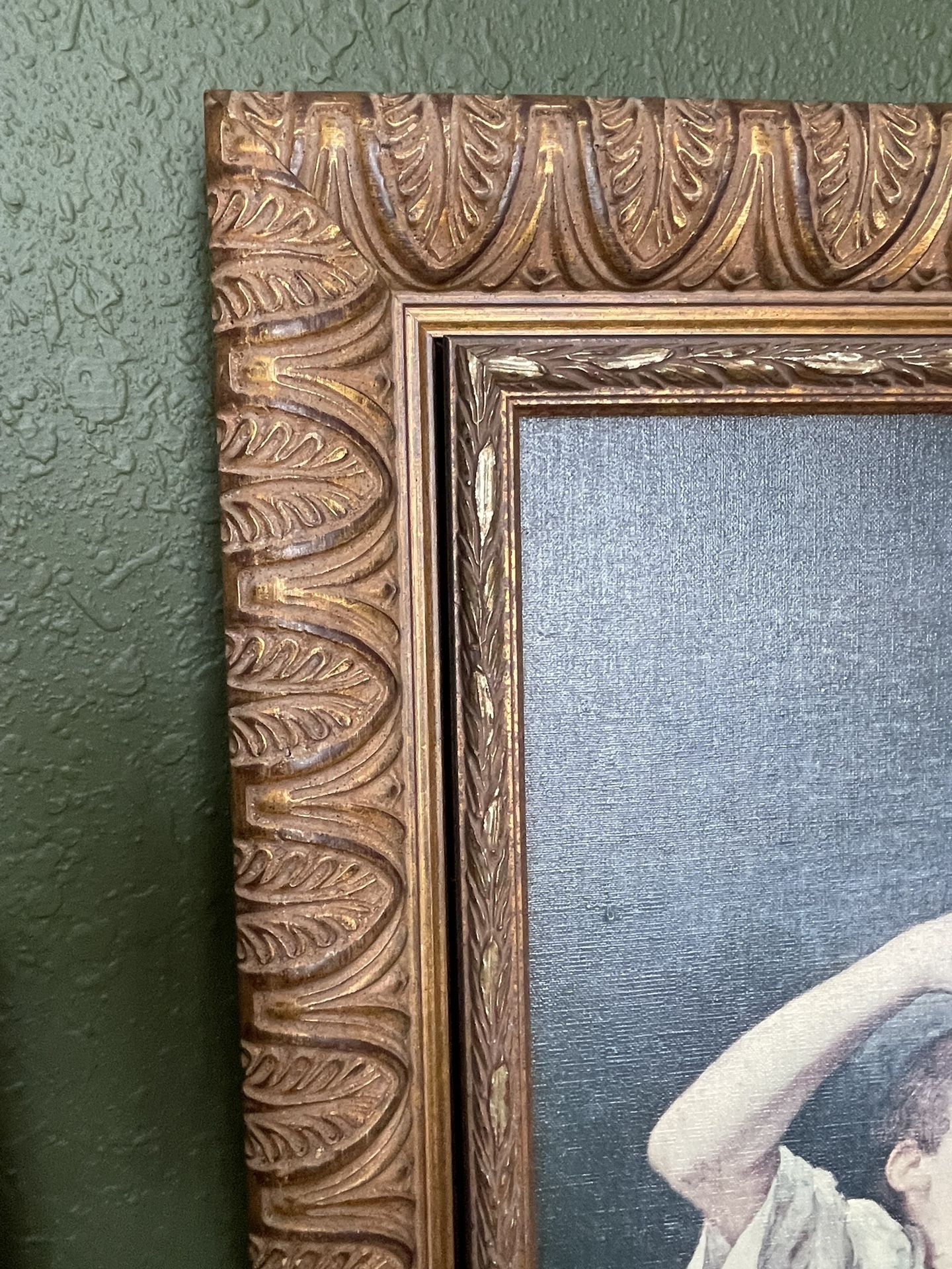 19 th Century Oil Print Copy Of Murillo Painting - Main Image