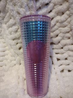 Pick And Blue Starbucks Cup