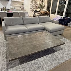 Crate & Barrel Lounger Couch & Chaise
