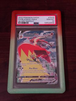 Blaziken VMAX PSA 10 English Pokemon Card TG15/TG30 Silver Tempest 2022 Alt Art PSA 10
