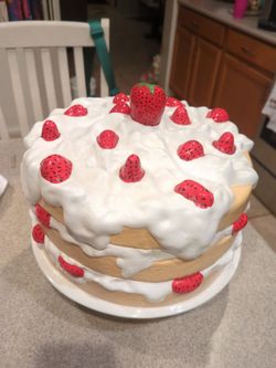Strawberry cake or dessert platter