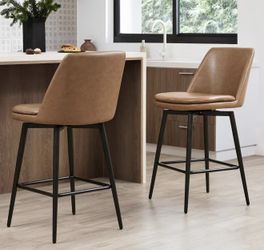 Rotating bar stools, 27.2 inches counter height set of 2 $170