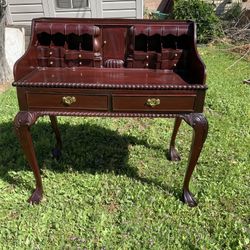 Antique Writing Desk With Hutch 