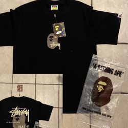 bape X stuzzy shirt 