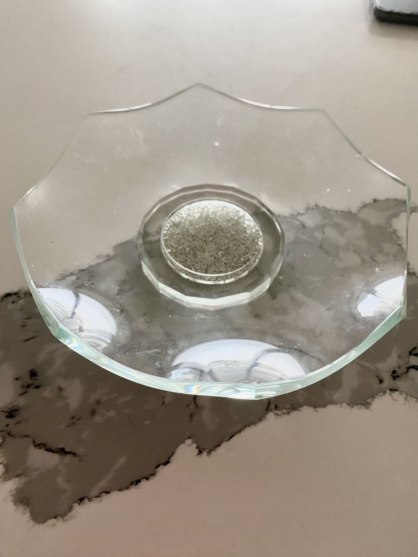 Oleg Cassini Crystal Bowl 