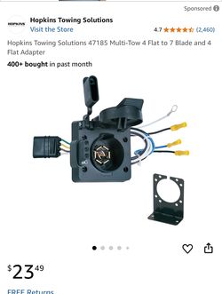 Hopkins Towing Solutions 47185 Multi-Tow 4 Flat to 7 Blade and 4 Flat Adapter