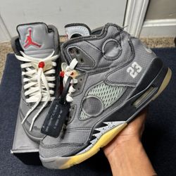 2020 Off-White x Air Jordan 5 Retro SP Muslin 