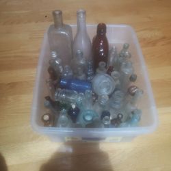 Vintage Glass Bottles 