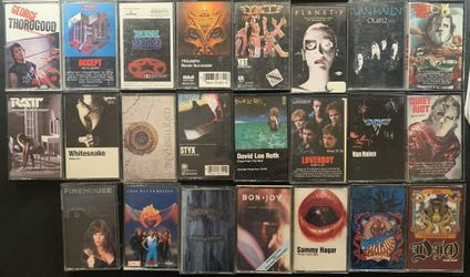 24 1980’s Rock N Roll Tapes!!