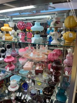 $125-$150 Each Colorful Mini Oil Lamps