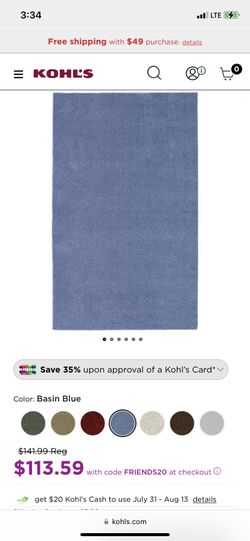 NEW 5’x6’ Bathroom Rug