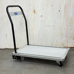 Heavy Duty Aluminum Platform Cart 330 lb Capacity Folding Push Cart Utility Dolly