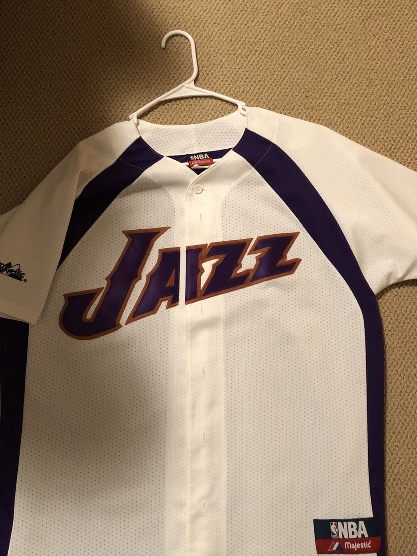 Vintage Utah Jazz Majestic Baseball Jersey