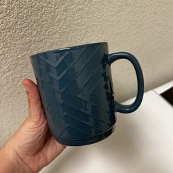 Teal coffee mug ceramic