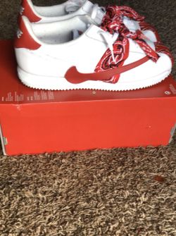 Custom Nike Cortez reverse swoosh