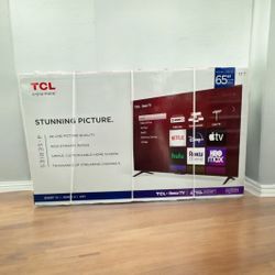 65 “ TCL ROKU SMART 4K LED HDR TV