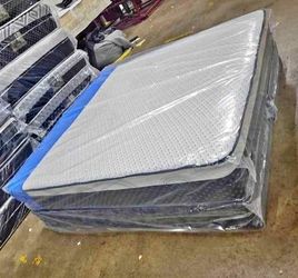 Queen size mattress with free box spring