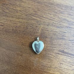 Gold Heart Locket Pendant 14K