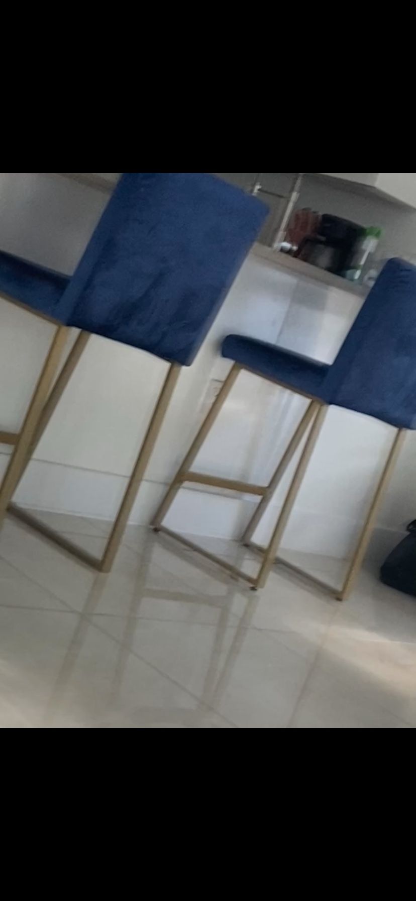 Navy Blue Stools 