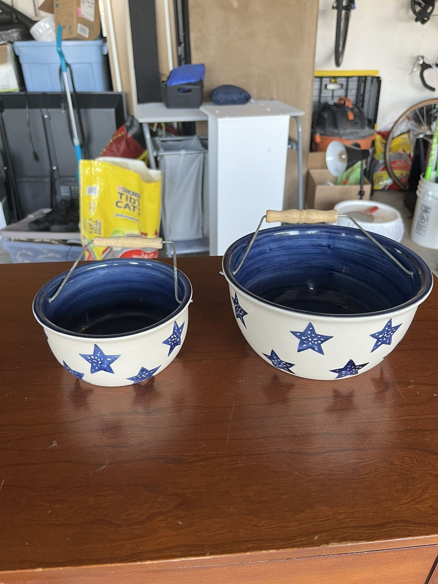 Set Of Blue Bowls