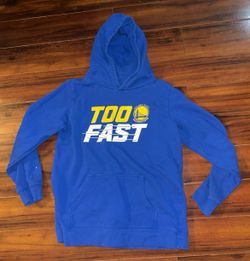 Fanatics “Too Fast” Hoodie Golden State Warriors Kids Size YXL