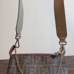 Fendi Baguette cloth clutch bag