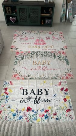 Baby shower banners. $30 for all 3