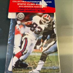 RARE 1990 Andre Reed Buffalo Bills Grid-Star Player Sticker Static Cling 