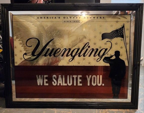Yuengling Mirror Salute You Sign OBO