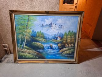 Large landscaping frame art