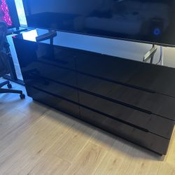 Black Drawer Dresser - 63” W