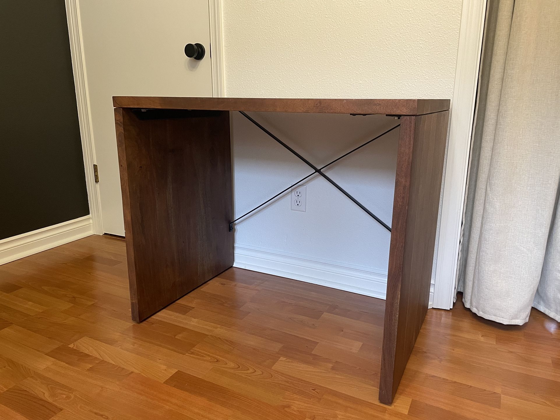 CB2 wood “console” table 