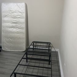 Twin Mattress And Metal Bed Frame