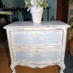 French Provincial Shabby Side Table