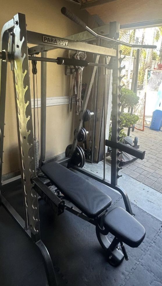Smith Machine Only No Weights No Bench. Rack Only