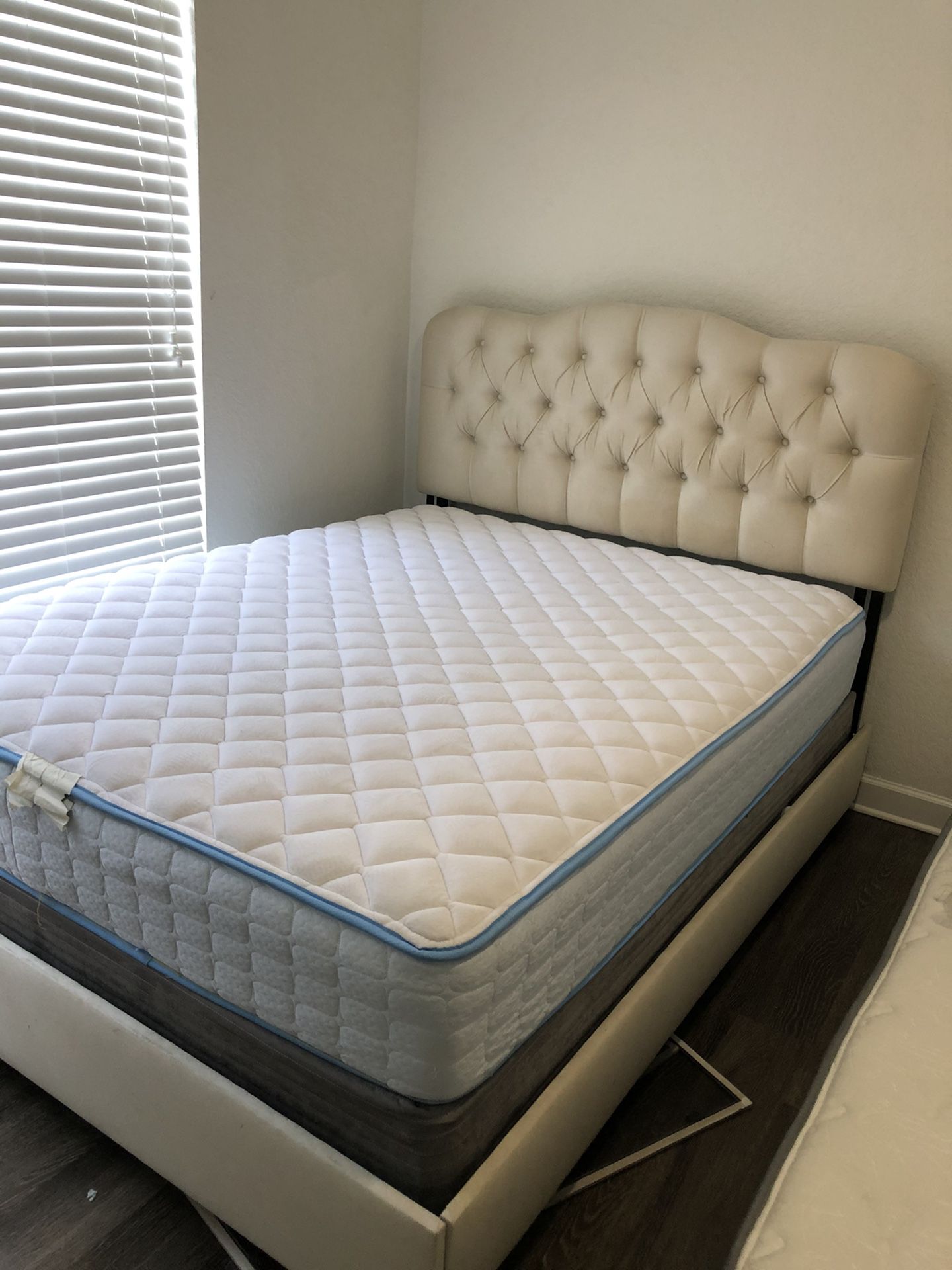 Queen mattress and frame (FREE)