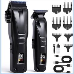 Hair Clippers for Men Professional, Cordless Electric Hair Trimmer with Fast Charging Port, Up to 5 Hours Runtime Hair Cutting Kit, Barber & Home Clip